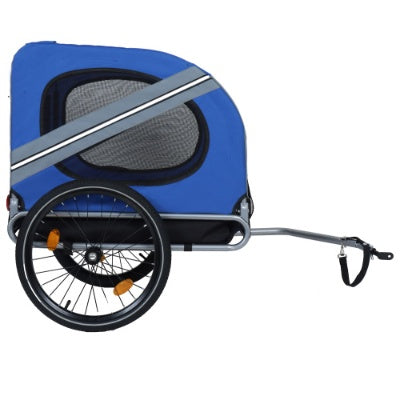 Large Folding Bike Trailer For Dogs 120LB Capacity All-Terrain Pet Carrier, Durable Steel Frame For Cycling, Jogging, Camping Outdoor Adventures