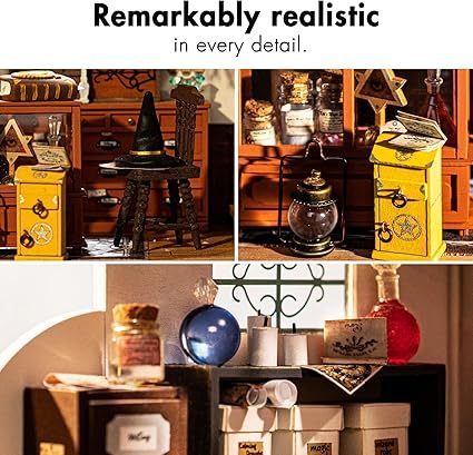 ROBOTIME DIY Miniature Dollhouse Mystic Archives Series Diorama Craft Kit DG155-157