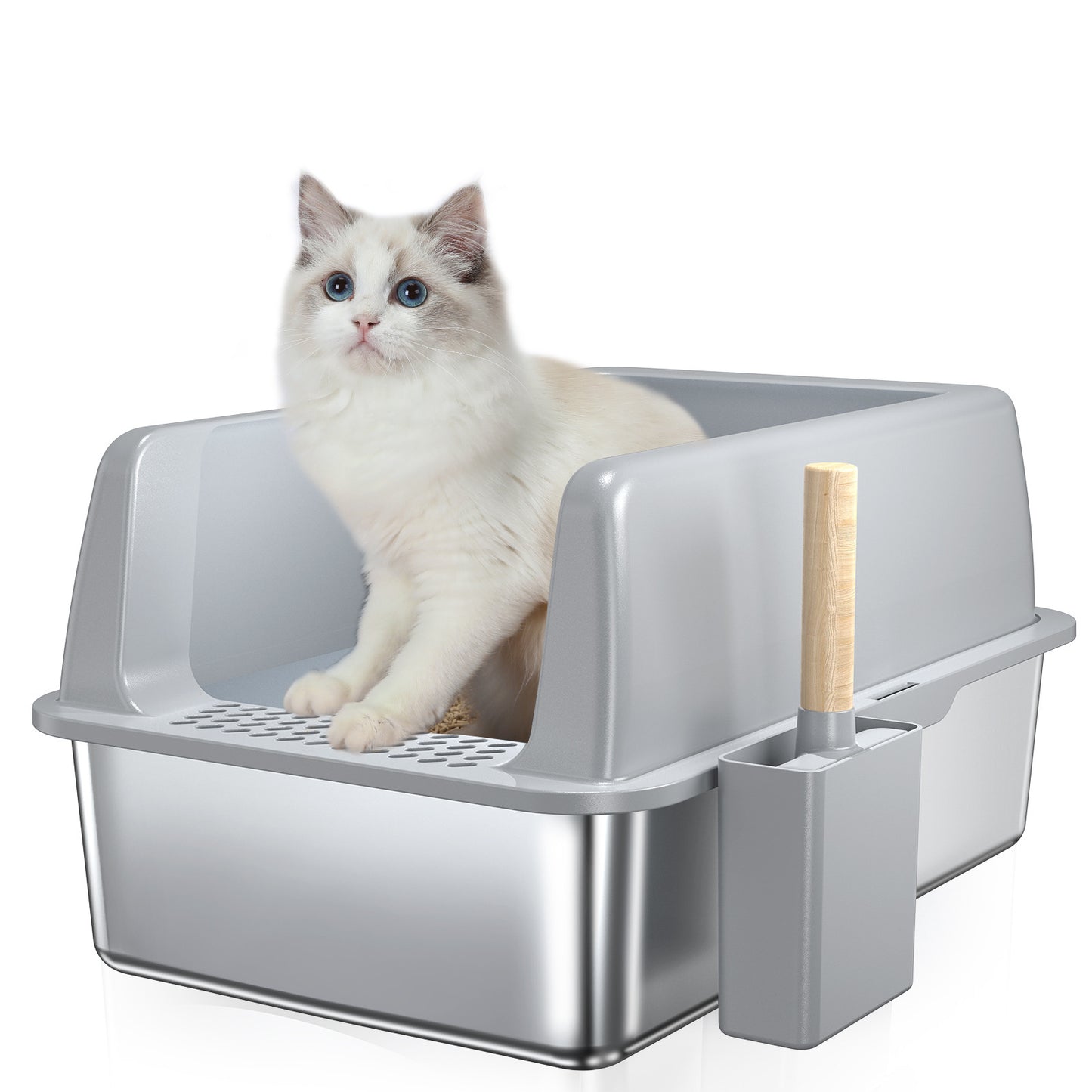 Stainless Steel Cat Litter Box