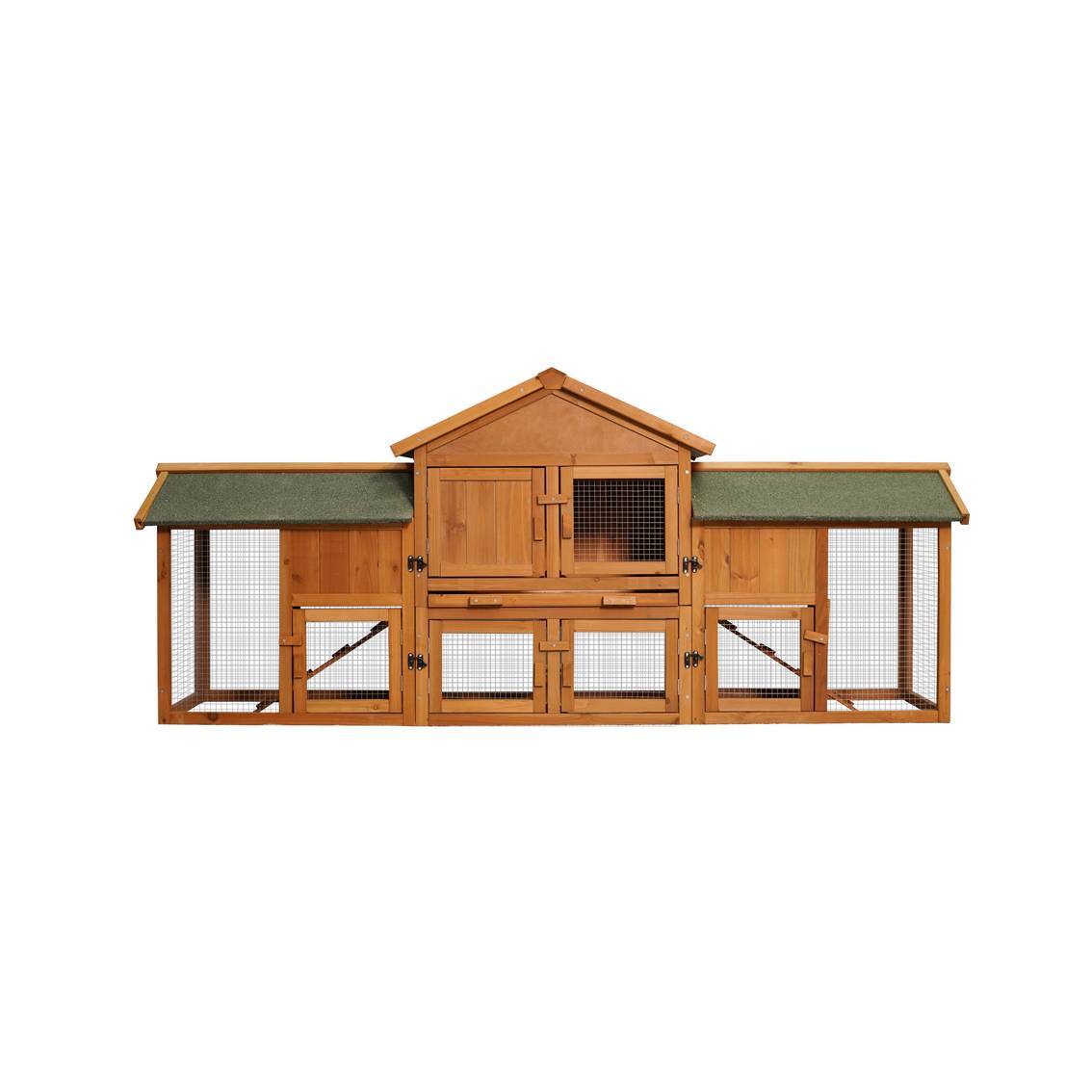 Extra Large Bunny Cage With 2 Runs House Small Animal Habitats For Guinea Pigs