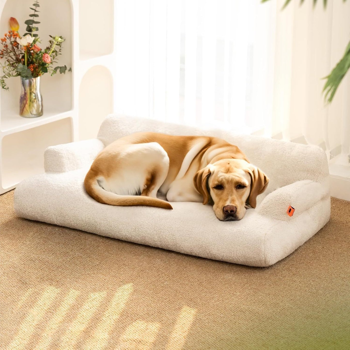 MEWOOFUN Pet Sofa For Medium Large Dogs & Cats - 40x24x12 Inch Washable Couch With Removable Cover & Non-Slip Bottom, Orthopedic Support Bed