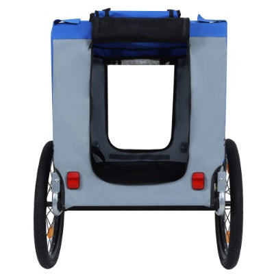 Large Folding Bike Trailer For Dogs 120LB Capacity All-Terrain Pet Carrier, Durable Steel Frame For Cycling, Jogging, Camping Outdoor Adventures