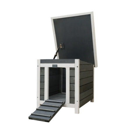 Weatherproof Wooden Outdoor Rabbit Hutch Lockable Door Openable Top Indoor For Small Animals