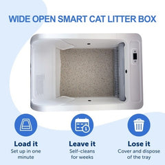 The Smart Litter Box Has A Wide Opening