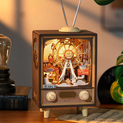 Rolife Sunset Carnival DIY Music Box 3D Wooden Puzzle, Only Supports TK And Independent Sites