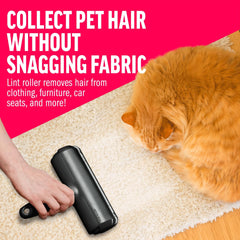Pet Hair Remover With Reusable Sticky Applicator - Black Cat And Dog Hair Remover For Furniture, Sofas, Carpets,Please Note That This Product Is Shipped By Yourself For The Average Shipping Cost