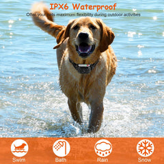 1Set 990FT Range Dog Wireless Fence Remote Training Collar IPX6 Waterproof Receiver With 0-9 Levels Beep Vibration Shock Mode 4 Channels Rechargeable Transmitter System