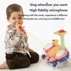 Children's Drum Set Piano Two In One, Enlightenment Electronic Drum Instrument Toys For Babies To Play Drums