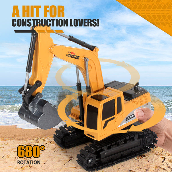 Remote Control Excavator, RC Excavator, Truck Construction Vehicle, Boys' Toys, Children's Gifts, Logistics Randomly Send UPS, USPS