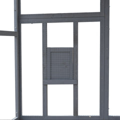 Outdoor Chicken Coop Enclosures 110 Large Kitten Playpen ,Upgrade Waterproof Cover-GREY