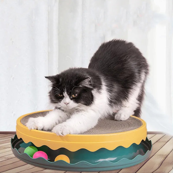 Compass Cat Scratching Post, Cat Scratching Post With Ball, Interactive Training Sports Mouse Toy With Ball, Cat Scratching Post Cat Grapple, Indoor Cat Sports Interaction, Protection Furniture