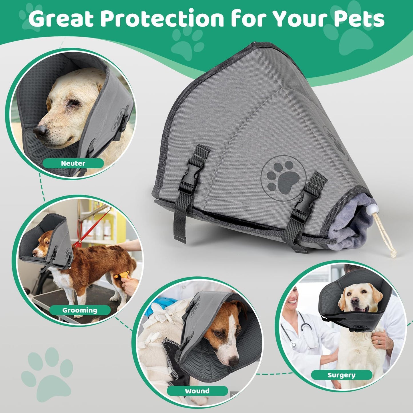 Pet Elizabethan Collar Single Layer M