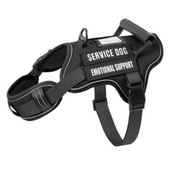 Tactical Service Dog With Control Handle Anti-Pull Adjustable Reflective Pet Vest Harness Easy Walking Training