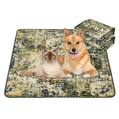 Qeils Washable Pee Pads For Dogs, 2 Pack Reusable Puppy Pads Super Absorbent Leakproof Dog Training Pads, Non-Slip Potty Pads For Floor, Crate, Couch, Whelping Pads Litter Mat Puppy Supplies