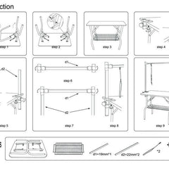 36 Inch Foldable Dog Pet Grooming Table
