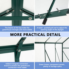 Green-6 X 8 FT Outdoor Patio Greenhouse