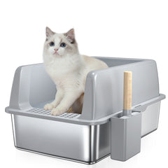 Stainless Steel Cat Litter Box