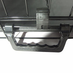 42 Inch Iron Foldable With Divider Plastic Tray Black Dog And Cat Cage