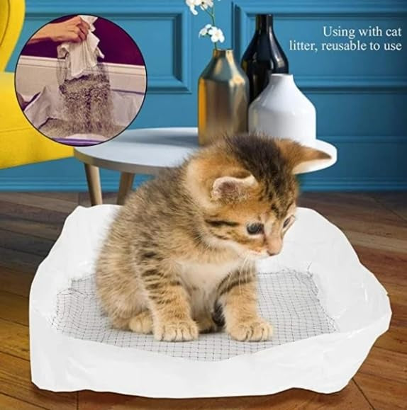 1 Pack Of 10PCS Cat Litter Filter Bags, Cat Litter Filter Bags, Reusable, Washable, Mesh Quick Sift Cat Litter, Not Dirty, EASY To Clea