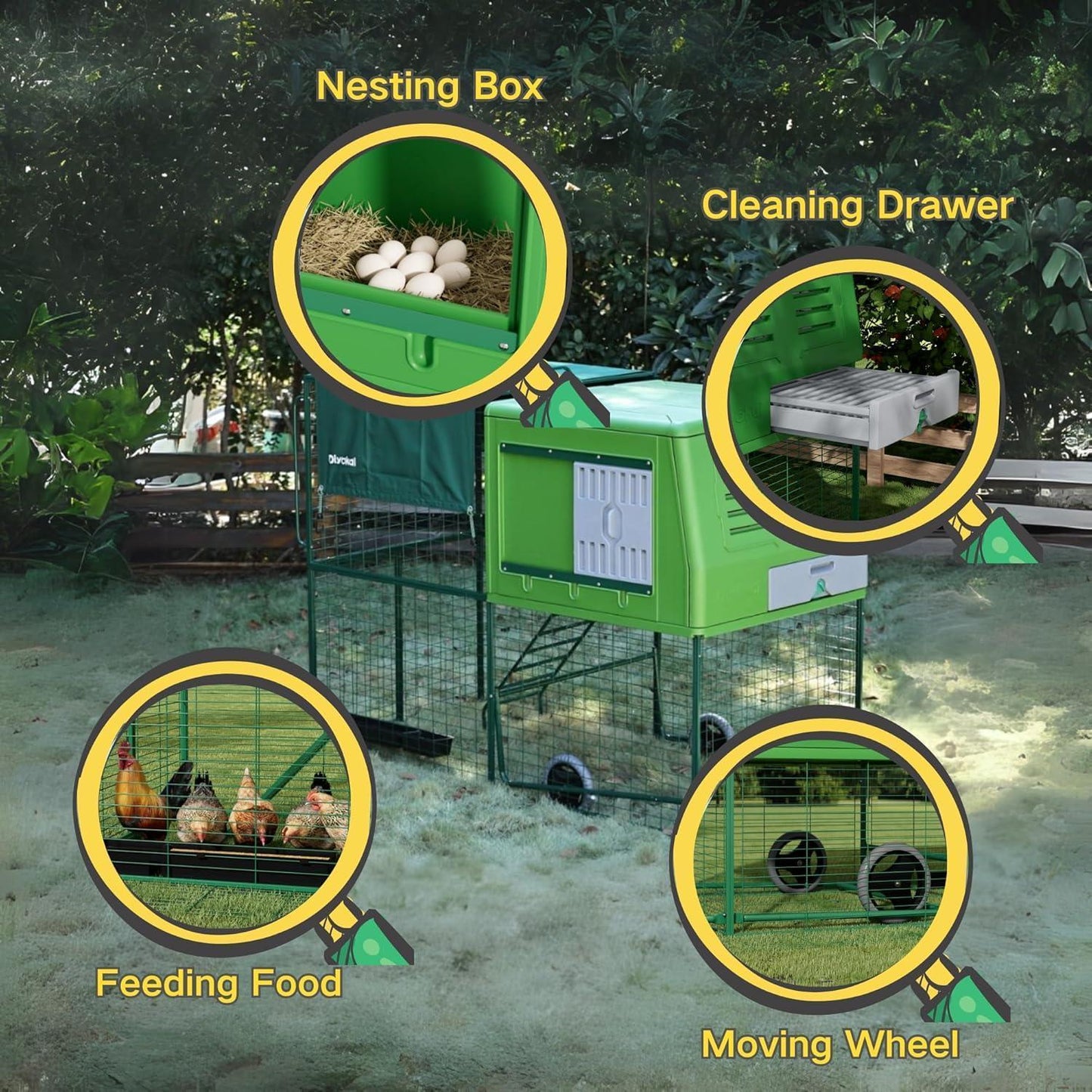 Airgu Style High Quality Garden Chicken Coop Chicken Pen