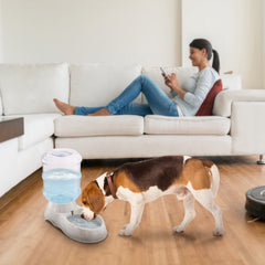 3.5L 1Gal Pet Water Dispenser Self-Dispensing Gravity Pets Water Feeder Automatic Pet Waterer Cat Dog