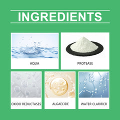 Yegbong Algae Removal Clarifier Clean Fish TanksGreen Brown Silk Algae, Black Hair Moss Algae Remover, Purify Water Without Harming Fish