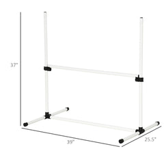 4-piece Dog Agility Training Equipment With Height-adjustable Jumping Poles