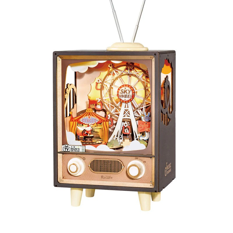 Rolife Sunset Carnival DIY Music Box 3D Wooden Puzzle, Only Supports TK And Independent Sites