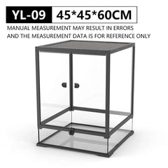 Front-opening Double-hinged Door With Top Screen Ventilation 30 Gallon Large Assembled Reptile Glass Breeding Box