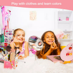 Robud Wooden Cosmetic Makeup Preschool Toys Set Pretend Play Baby Gifts