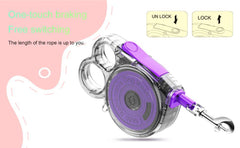 Mini Retractable Dog Leash - For Small Pets Lightweight Design Easy To Use Ideal For Outdoor Use