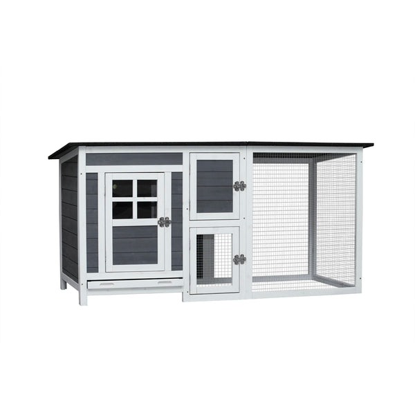 Outdoor Poultry Cage Small Animal House Chicken Hutch Coop With Running Cage