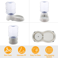 3.5L 1Gal Pet Water Dispenser Self-Dispensing Gravity Pets Water Feeder Automatic Pet Waterer Cat Dog