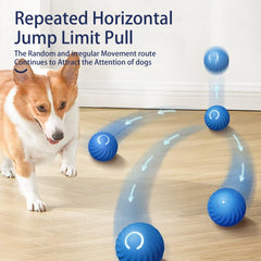 Interactive Bouncing Ball For Dogs,Automatic Smart Toy, Self-moving Rotating Stimulating Pet Entertainment, Noise-Reducing Urchin Cover,USB Rechargeable Dog Toy, Dog Electric Interactive Toy