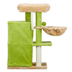 3-inch Yellow-green Speaker-shaped Double-layer Cat House  Hammock Cat Bed