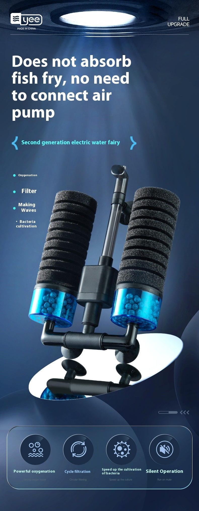 C5 Electric Filter With Double-head Cotton Water Fairy L5W 350L