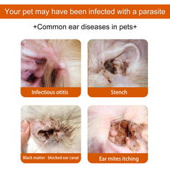 Yegbong Pet Ear Wipes Pet Ear Cleaning Anti-Odor Anti-Ear Mite Earwax Cleaning Wipes