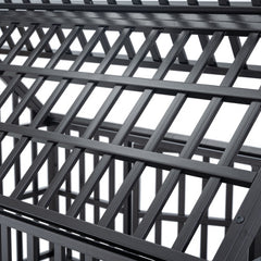 Heavy Duty Dog Kennel Pet Cage With Roof And Windows