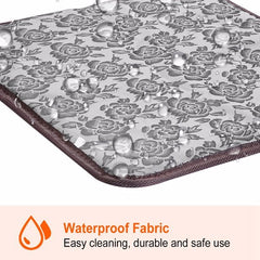 Pet Heating Pad, Waterproof Adjustable Warm Blanket, With Anti Bite Steel Rope Box