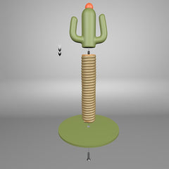 Interactive Cactus Cat Scratching Post Toy Durable Scratching Surface Suitable For Indoor Cats Fun Pet Supplies Good For Play And Exercise