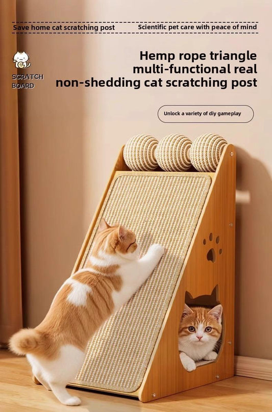 High-end Large Cat Living Room Decorative Scratching Board Tower