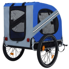 Large Folding Bike Trailer For Dogs  120LB Capacity All-Terrain Pet Carrier, Durable Steel Frame For Cycling, Jogging, Camping  Outdoor Adventures