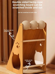 High-end Large Cat Living Room Decorative Scratching Board Tower