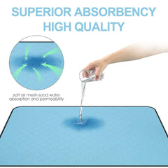 Washable Dog Urine Pad, Waterproof Toilet Training Mat For Dogs, 89.5 X 59.2 Cm - 34.5 In X 23 In, Washable Urine Pad Non-Slip Diaper Pad, For Puppies And Cats, 2 Packs
