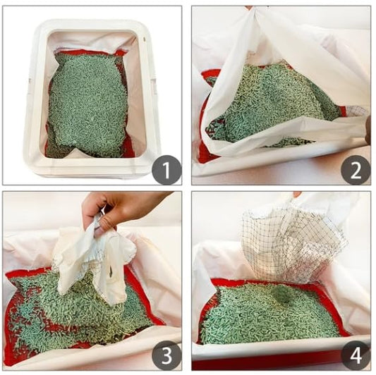 1 Pack Of 10PCS Cat Litter Filter Bags, Cat Litter Filter Bags, Reusable, Washable, Mesh Quick Sift Cat Litter, Not Dirty, EASY To Clea