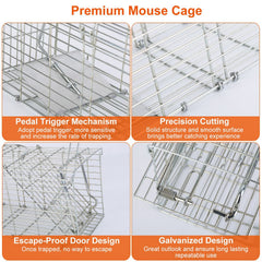Humanized And Reusable Mouse Traps Are Safe And Suitable For Families, Children, Pets, And Easy To Install. They Are Banned From Sale On Amazon Platform