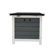 Weatherproof Wooden Outdoor Rabbit Hutch Lockable Door Openable Top Indoor For Small Animals