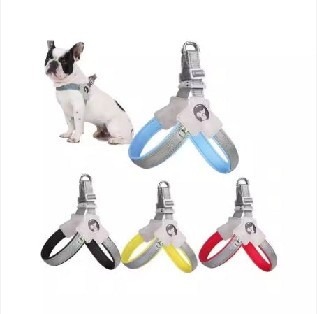 YT Pet Dog Cat Harness, Pet Harness With Leash Group, Adjustable Puppy Harness Comfortable Reflective Easy Control Dog With Leather