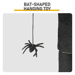 Gothic Cat Tree, Halloween Cat Tower Cat Tree With Spacious Cat Condo, Brach Shaped Scratching Post, Scratching Ladder, Spider Toy For Indoor Cats, Red & Black