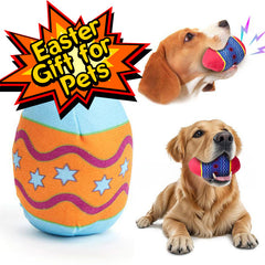 Easter Egg Toys For Pet GREEN And RED Interactive Dog Egg Toy Short-Term Play Design For Aggressive Chewers, Chew Toy With Sounds Modules Squeaky Dog Toy For Small And Medium Dogs, H